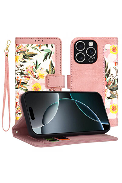 Apple Husa pentru iPhone 16 Pro, Techsuit, FlipCraft, Roz