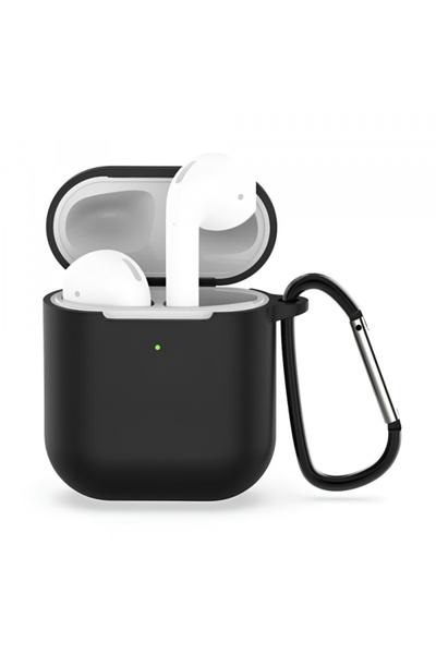 Techsuit Husa Silicone pentru Apple AirPods Gen 1 / Gen 2, Neagra