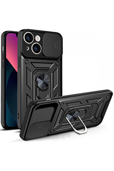 Apple Husa pentru iPhone 13, Techsuit, CamShield, Neagra