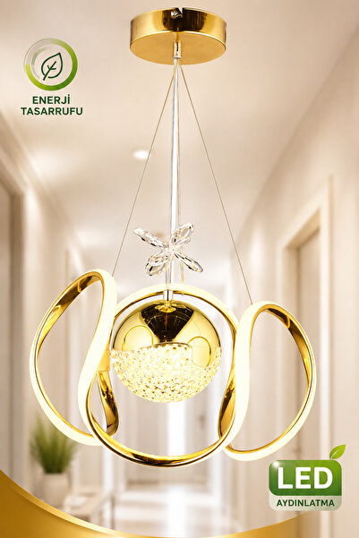 NisaLuce Nisa Luce Harmony Ledli Avize - Gold •• Led Avize Salon Avize Tavan ...