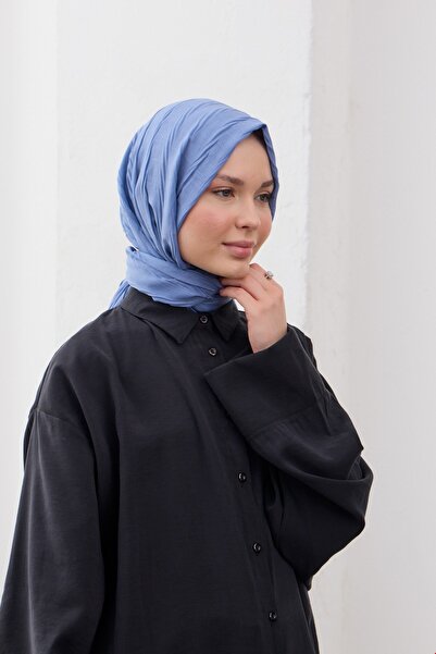 QANU Bamboo Pleated Shawl Blue