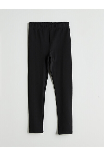 LC Waikiki Özmarka New Season Ribbed Girls' Long Tights