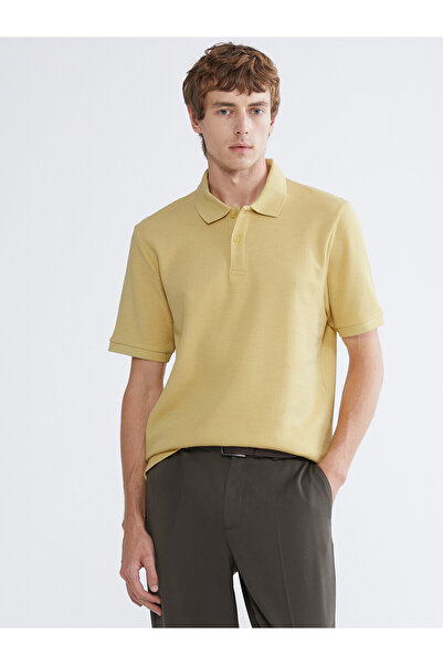 LC Waikiki Vizyon New Season Polo Neck Men's Textured T-Shirt