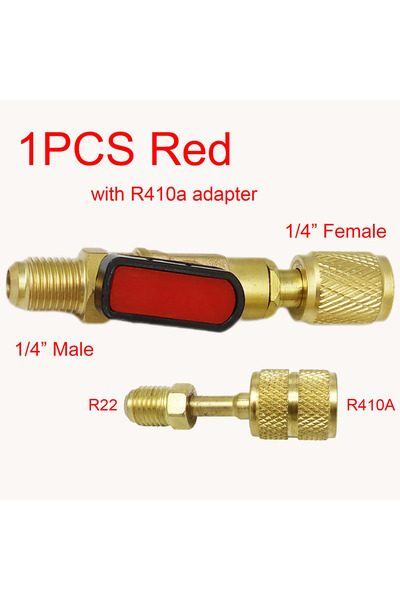 Choice4 صمام كروي لتكييف الهواء من r22 إلى r410، صمام إغلاق مستقيم 1/4 بوصة S...