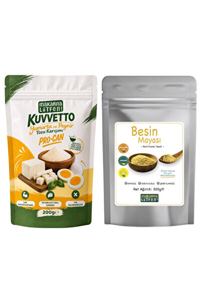 Makarna Lütfen Avantajlı Besin Mayası ve Yumurta Peynir Tozu Karışımı (Protei...