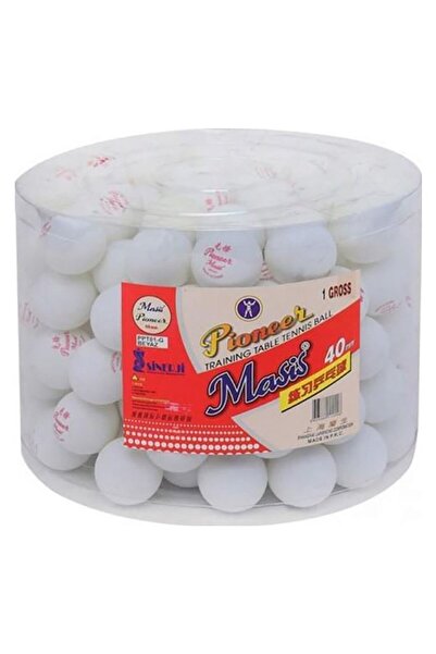 Sinerji Masis White Ping Pong Balls - 144-Piece Pvc Jar