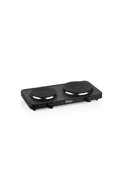Zilan Plita electrica Dubla ZLN-2181 Negru, 2500W, termostat, protectie impot...