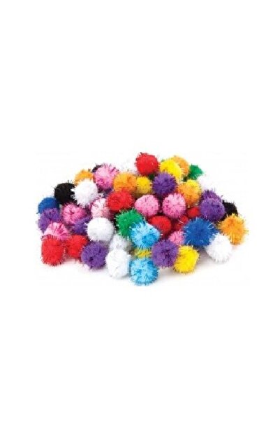 Rubenis Pompon 6 Colors Metallic Mixed 120 Pcs
