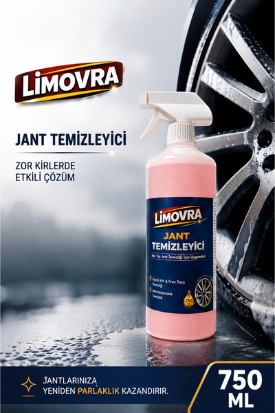 LİMOVRA Jant Temizleyici (Araç,Motor,Bisiklet) 750 ML