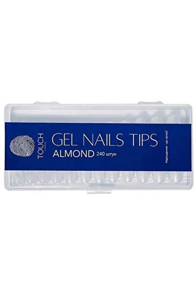 Touch Gel Nails Tips Almond 240'lı Kutusu - Yumuşak Jel Tırnak Ucu | Profesyo...
