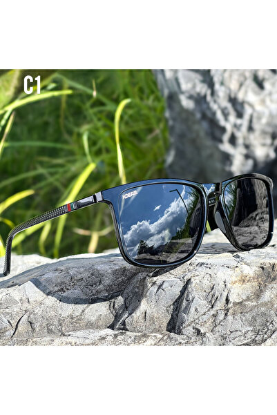 Choice4 C1Glossy Black KDEAM Extra Large Size XL Polarized Sunglasses For Men...