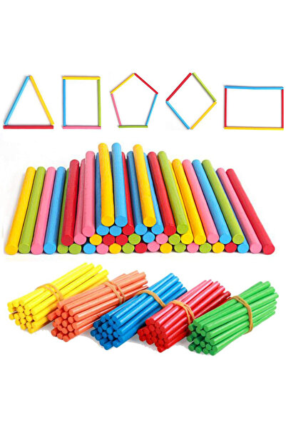 Choice 100pcs 100pcs Colorful Bamboo Counting Sticks Mathematics Teaching Aid...