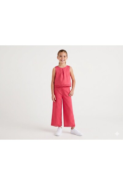 MAYORAL Girl's Crochet Detailed Crochet Shirt 8-18 Years Old Red