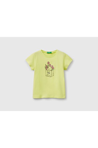 United Colors of Benetton تي شيرت للفتيات 3I1XG10J2 CAT GKB0053