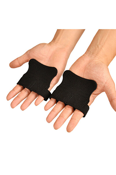 Choice Black Fitness Four Fingers Gloves Breathable Anti-slip Shock Absorptio...