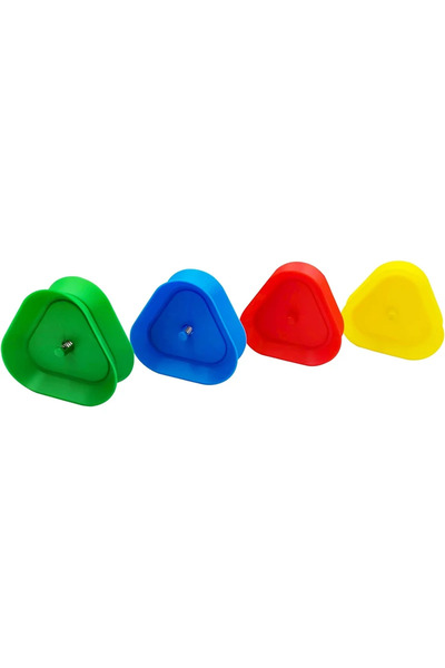 Choice Random colour 4pcs 4 Piece Playing Card Game Tray, Triangular Playing ...