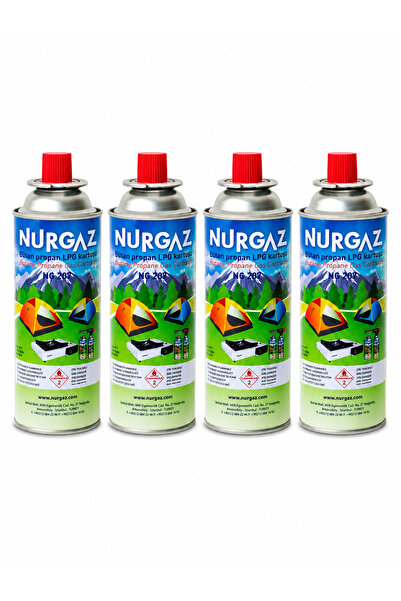 NURGAZ 4 Adet Ng207 220 Gr Valfli Lpg Kartuşu