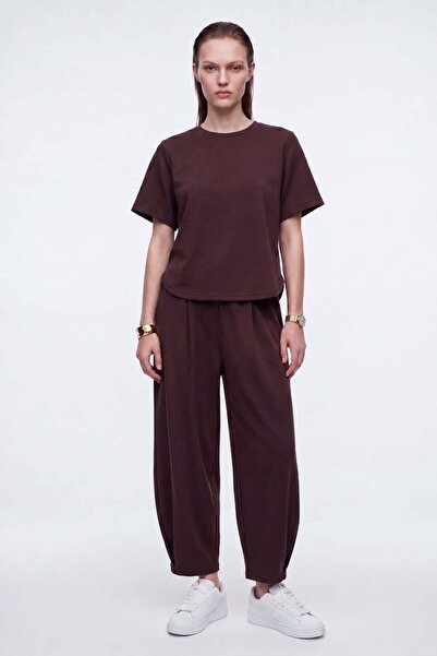 HAKKE Crew Neck Modal Shalwar Trousers Set