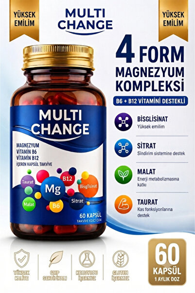 Multi change Magnesium Complex 4X (Bisglycinate, Citrate, Malate, Taurate) + ...