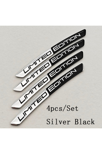 Choice Silver Black 4pcs 4pcs Aluminum Car Wheel Hub Badge Rims Stickers For ...