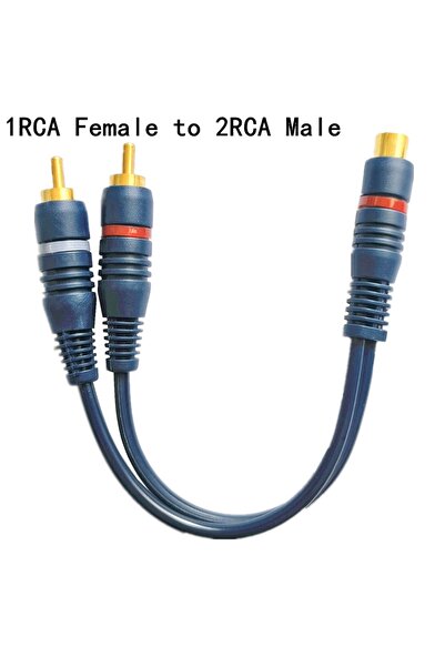Choice9 كابل موزع الصوت بطول 0.5 متر من 1 أنثى إلى 2 ذكر، سلك نحاسي من 2 RCA ...