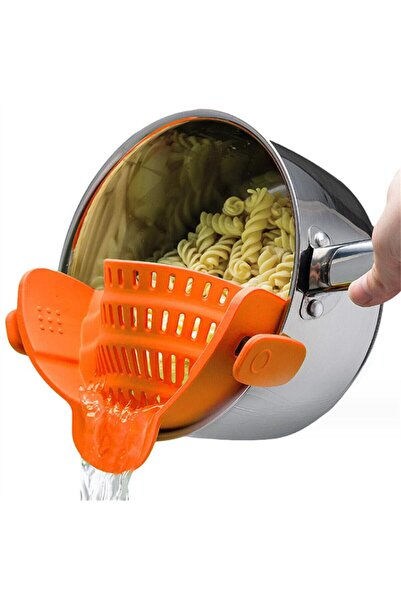 Choice6 Orange 1pc, Strainer, Pot Strainer, Adjustable Clip On Strainer For P...