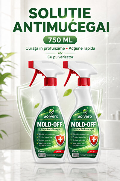 Solvero Solutie Antimucegai ® curata in profunzime si inlatura mucegaiul, act...