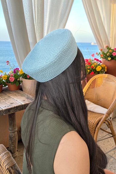KAAN HOME Handmade Jute Straw Look French Beret Women's Hat Beret – Four Seasons Stylish Design New Fashion Hat