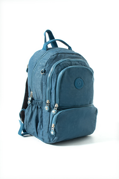 571 Collections Çanta Ultra Hafif Çok Cepli Orta Boy Sırt Çantası Mavi Model: (571-4H)