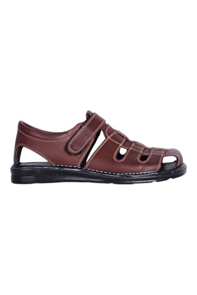 moda ayakkabım Fashion shoes 659 kayve men's leather sandal shoes