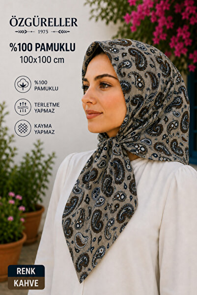 ÖZGÜRELLER %100 Pamuklu Etnik Desen(Karanfil) Yazma ,Hediyelik Kaymayan Terle...