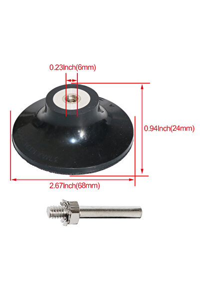Choice 1pcs 3inch 1Pc Sanding Discs Holder Roll Lock Disc Pad 25/35/50/75MM B...
