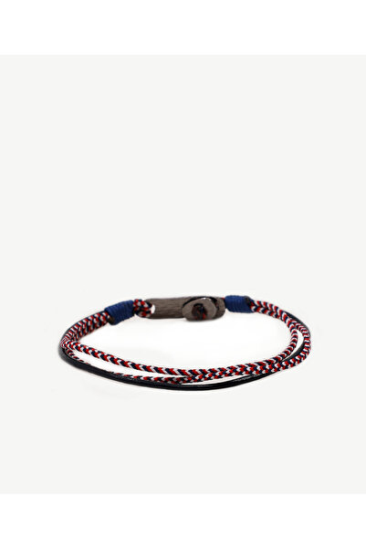 Yargıcı Leather Detailed Colorful Rope Bracelet