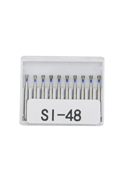 Choice5 مجموعة رؤوس حفر ماسية للأسنان SI-48، 10 قطع/مجموعة، قطر FG، مقبض عالي...