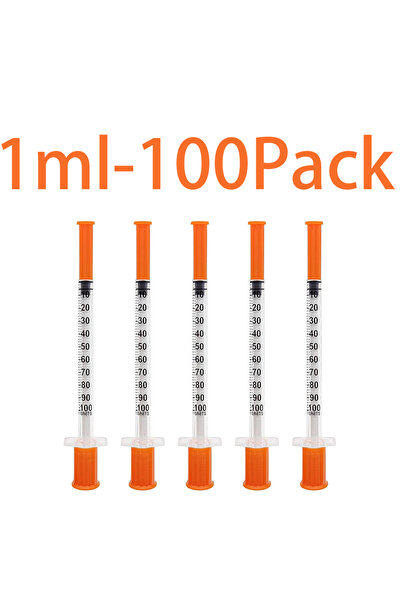 Choice3 1ml-100pack 100/50 Pack 0.5/1ml Syringes with Needles Individually Pa...