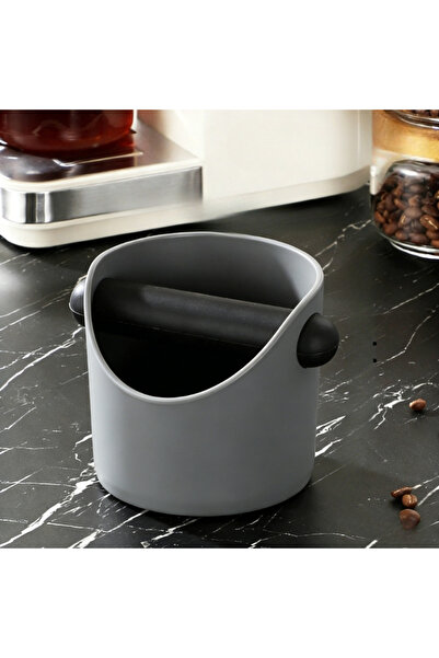 Choice3 Gray Shock-Absorbent Coffee Knock Box Anti-slip Espresso Dump Bin For...