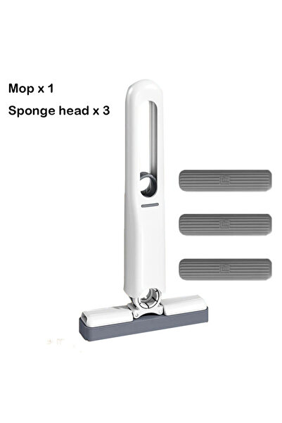 Choice1 1 Mop-3 Sponge Small Handle Mop Folding Powerful Squeeze Mini Mop Sel...
