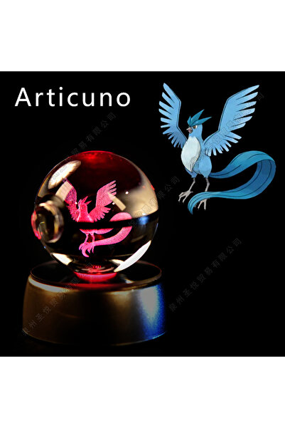 Choice3 16 Articuno Pokemon Crystal Ball 3D Pikachu Gengar Mewtwo Night Light...