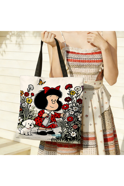Choice 14.96inchX15.7inch MBD70 1pc Vintage Cartoon Girl and Puppy Gardening ...