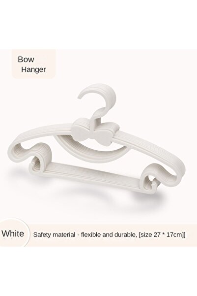 Choice white-10Pcs Baby Hanger 10pcs Kids Clothes Hanger Rack Display Cute Ha...