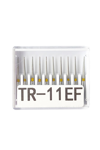 Choice33 TR-11EF مثقاب ألماس للأسنان 10 قطع/مجموعة مثقاب FG بقطر 1.6 مم ومقبض...