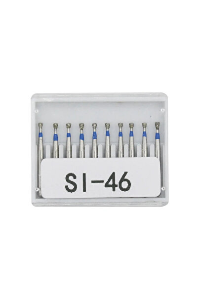choice2 مجموعة رؤوس حفر ماسية للأسنان SI-46، 10 قطع/مجموعة، قطر FG، مقبض عالي...