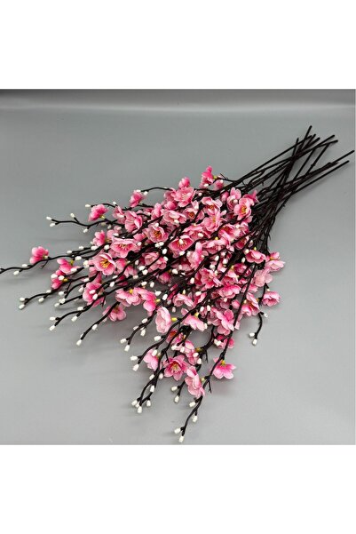 Choice1 5PCS Pink Artificial Plum Blossom 21.7'' Fake Wintersweet Long Stem P...