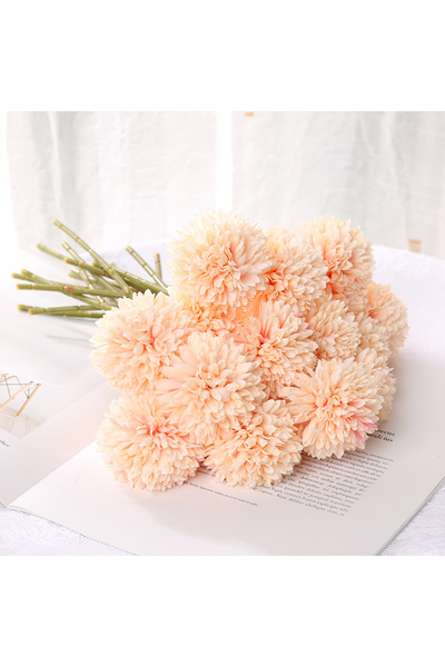 Choice 3Pcs Light Orange 3/5Pcs Hydrangea Artificial Flowers Bouquet For Home...