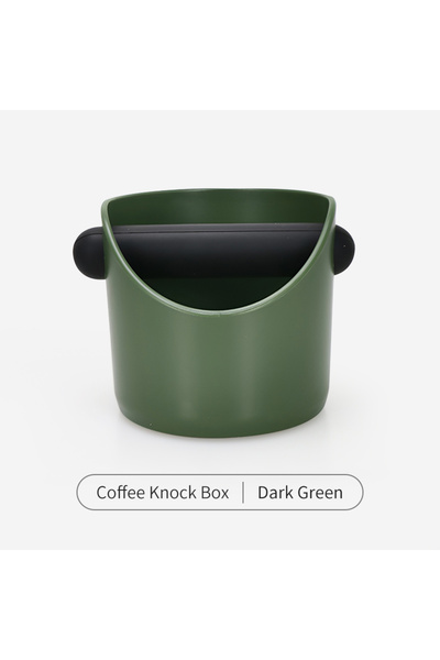 Choice5 A Dark Green 450ml Espresso Knock Box Coffee Grounds Container Anti S...