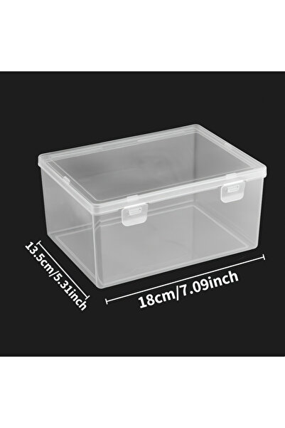 Choice Clear Large Clear Plastic Storage Box - Stackable for Office Supplies/...