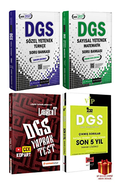 Pegem Akademi Yayıncılık Pegem Dgs Türkçe Soru Bankası Dgs Matematik Soru Ban...