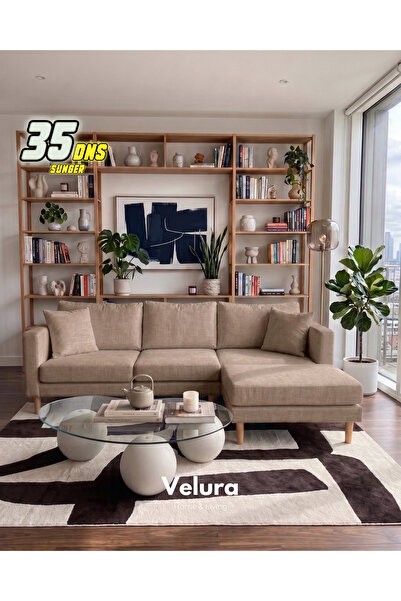 Velura Home & Living Armin Akıllı Köşe Koltuk Takımı & Modern Modüler Yataklı...