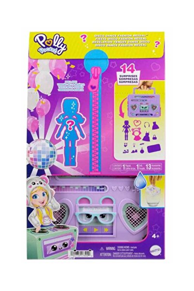 Polly Pocket Set de joacă pentru divertisment la modă cu tematică radio Hrd65