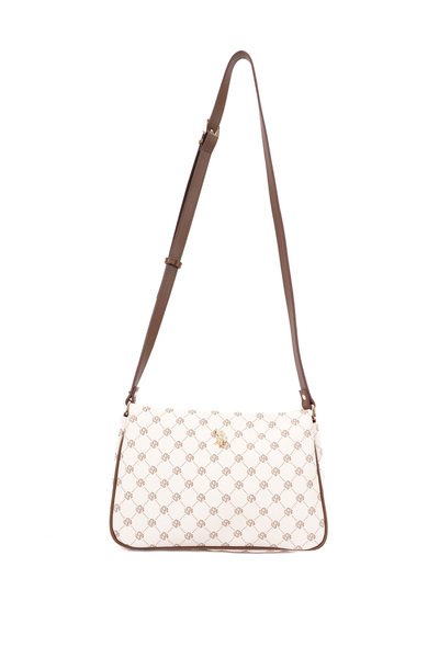 U.S. Polo Assn. حقيبة ماسنجر نسائية باللون البيج US26564